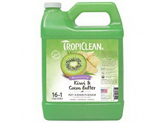 Фото 2 -  повседневная косметика Tropiclean (Тропиклин) KIWI & COCOA BUTTER PET CONDITIONER (УВЛАЖНЯЮЩИЙ КИВИ И КАКАО МАСЛО) кондиционер для собак и котов
