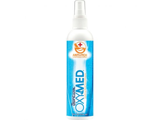 Фото - Tropiclean OXY MED ANTI-ITCH SPRAY спрей від сверблячки для собак та котів лікувальна косметика Tropiclean OXY MED ANTI-ITCH SPRAY спрей від сверблячки для собак та котів
