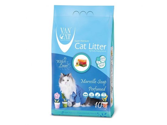 Фото 2 -  наповнювачі Van Cat (Ван Кет) MARSEILLE SOAP (МАРСЕЛЬСЬКЕ МИЛО ГРУДКУЄТЬСЯ) бентонітовий наповнювач для котів