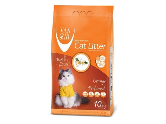 Фото - Van Cat (Ван Кет) ORANGE (АПЕЛЬСИН КОМКУЮЧИЙ) бентонітовий наповнювач для котів наповнювачі Van Cat (Ван Кет) ORANGE (АПЕЛЬСИН КОМКУЮЧИЙ) бентонітовий наповнювач для котів
