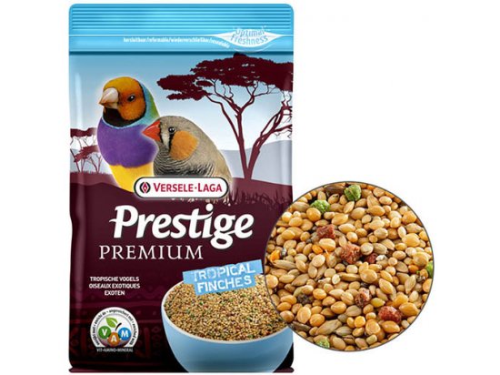 Фото - Versele-Laga Prestige Premium TROPICAL FINCHES корм для тропічних птахів, 0,8 кг корм для птахів Versele-Laga Prestige Premium TROPICAL FINCHES корм для тропічних птахів, 0,8 кг