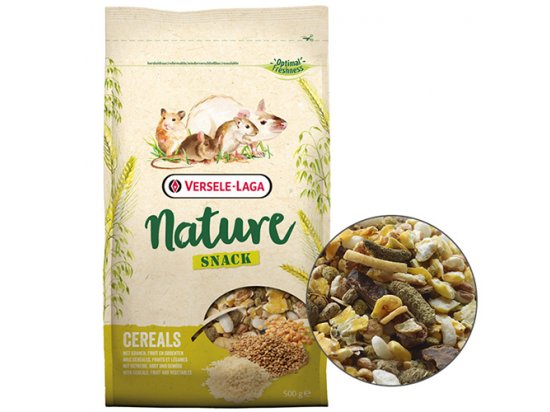 Фото - Versele-Laga СНЕК НАТЮР ЗЛАКИ (Snack Nature Cereals) ласощі для гризунів, 500 г ласощі Versele-Laga СНЕК НАТЮР ЗЛАКИ (Snack Nature Cereals) ласощі для гризунів, 500 г