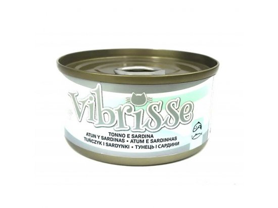 Фото - Vibrisse ТУНЕЦЬ І САРДИНИ консерви для котів вологий корм (консерви) Vibrisse ТУНЕЦЬ І САРДИНИ консерви для котів
