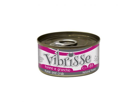 Фото - Vibrisse ТУНЕЦЬ І КРАБ консерви для котів вологий корм (консерви) Vibrisse ТУНЕЦЬ І КРАБ консерви для котів