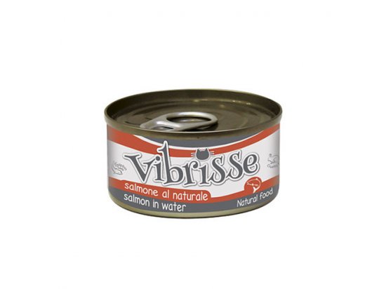 Фото - Vibrisse ЛОСОСЬ У ВЛАСНОМУ СОКУ консерви для кішок вологий корм (консерви) Vibrisse ЛОСОСЬ У ВЛАСНОМУ СОКУ консерви для кішок