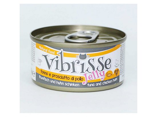 Фото - Vibrisse Jelly ТУНЕЦ И КУРИНАЯ ВЕТЧИНА В ЖЕЛЕ консервы для кошек влажный корм (консервы) Vibrisse Jelly ТУНЕЦ И КУРИНАЯ ВЕТЧИНА В ЖЕЛЕ консервы для кошек