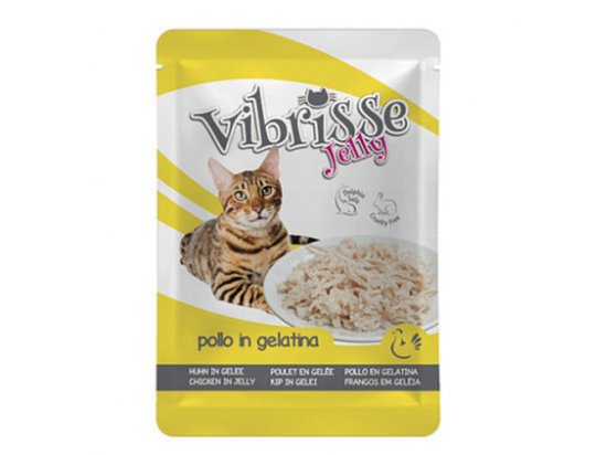 Фото - Vibrisse Jelly КУРЯЧЕ ФІЛЕ В ЖЕЛЕ консерви для кішок, пауч вологий корм (консерви) Vibrisse Jelly КУРЯЧЕ ФІЛЕ В ЖЕЛЕ консерви для кішок, пауч