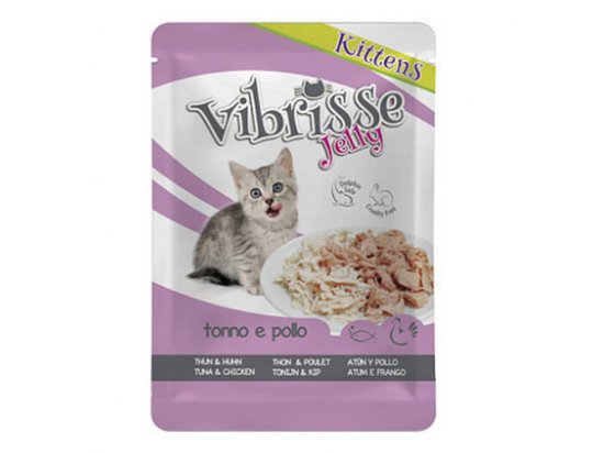 Фото - Vibrisse Jelly Kittens ТУНЕЦЬ І КУРКА У ЖЕЛЕ консерви для кошенят, пауч вологий корм (консерви) Vibrisse Jelly Kittens ТУНЕЦЬ І КУРКА У ЖЕЛЕ консерви для кошенят, пауч
