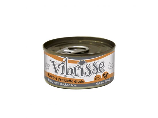 Фото - Vibrisse ТУНЕЦ И КУРИНАЯ ВЕТЧИНА консервы для кошек влажный корм (консервы) Vibrisse ТУНЕЦ И КУРИНАЯ ВЕТЧИНА консервы для кошек