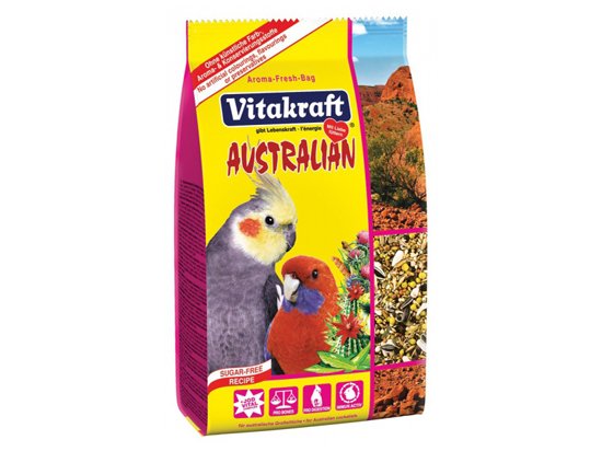 Фото - Vitakraft (Витакрафт) Australian корм для австралийских попугаев крупных и средних видов, 750 г корм для птиц Vitakraft (Витакрафт) Australian корм для австралийских попугаев крупных и средних видов, 750 г