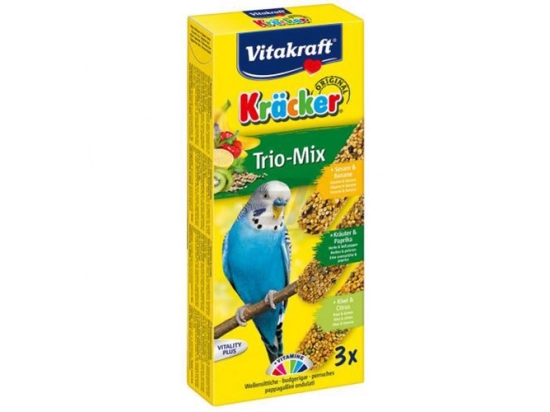Фото - Vitakraft (Витакрафт) БАНАН, КИВИ И ПАПРИКА крекер для попугаев (21237), 1 уп. / 3 шт лакомства для птиц Vitakraft (Витакрафт) БАНАН, КИВИ И ПАПРИКА крекер для попугаев (21237), 1 уп. / 3 шт