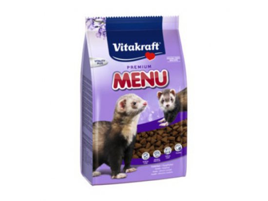 Фото - корм для хорьков Vitakraft (Витакрафт) FERRET PREMIUM MENU (ФЕРРЕТ ПРЕМИУМ МЕНЮ) корм для хорьков, 800 г