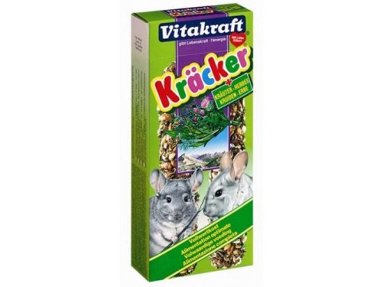 Фото - Vitakraft (Вітакрафт) Kracker Трави для шиншил, 2 шт ласощі Vitakraft (Вітакрафт) Kracker Трави для шиншил, 2 шт