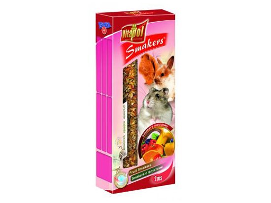 Фото - Vitapol Smakers Лакомство для грызунов и кроликов с фруктами, 90 г лакомства Vitapol Smakers Лакомство для грызунов и кроликов с фруктами, 90 г