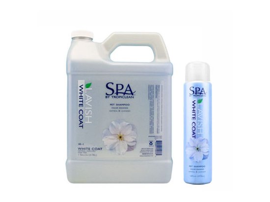 Фото 2 -  повсякденна косметика Tropiclean (Тропіклін) WHITE COAT SHAMPOO (БІЛА ШЕРСТЬ) шампунь для собак та котів