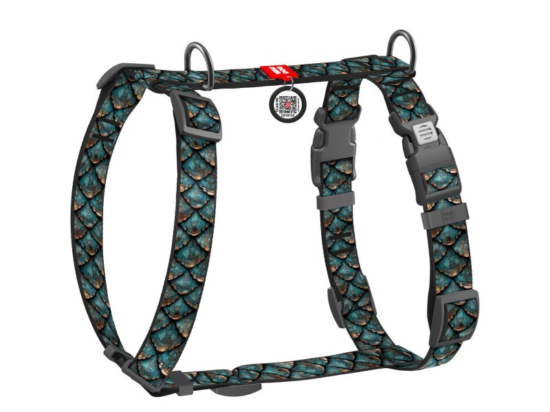 Collar WAUDOG Nylon шлея для собак анатомическая H-образная с QR