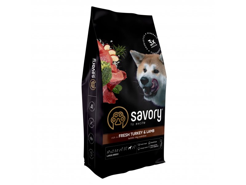 Savory (Сейворі) LARGE BREED TURKEY & LAMB корм для собак великих