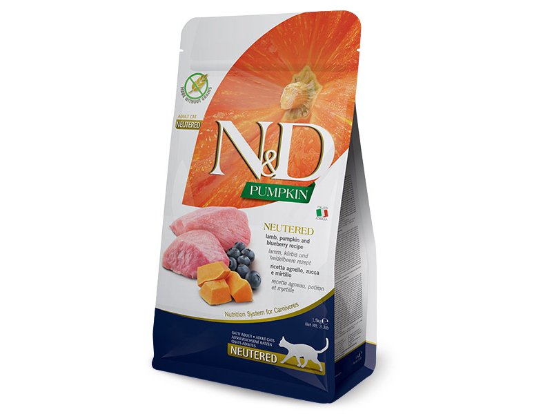 d*o様 DeliciousTaylormade BeeFace NKT vs Farmina (Фармина) N&D Grain Free Pumpkin Lamb & Blueberry Neutered