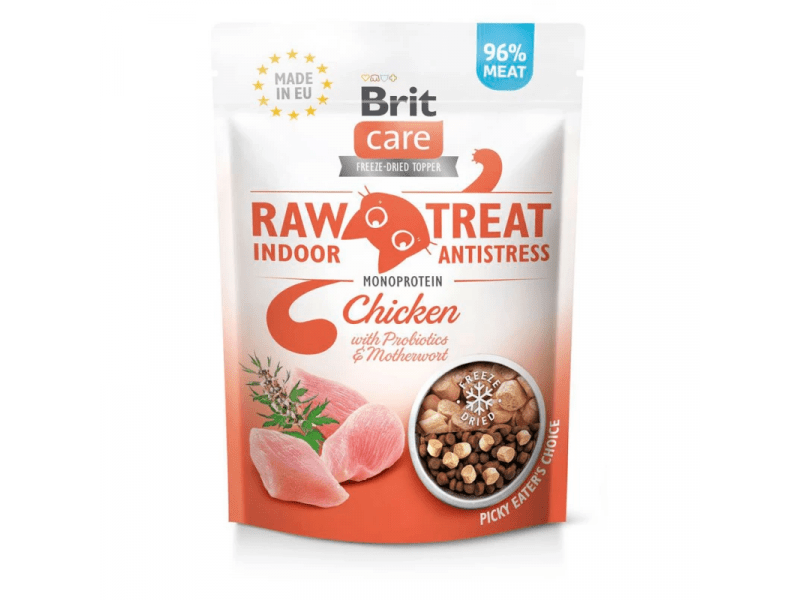Brit Care Cat Raw Treat Indoor & Antistress Freeze-dried Chicken
