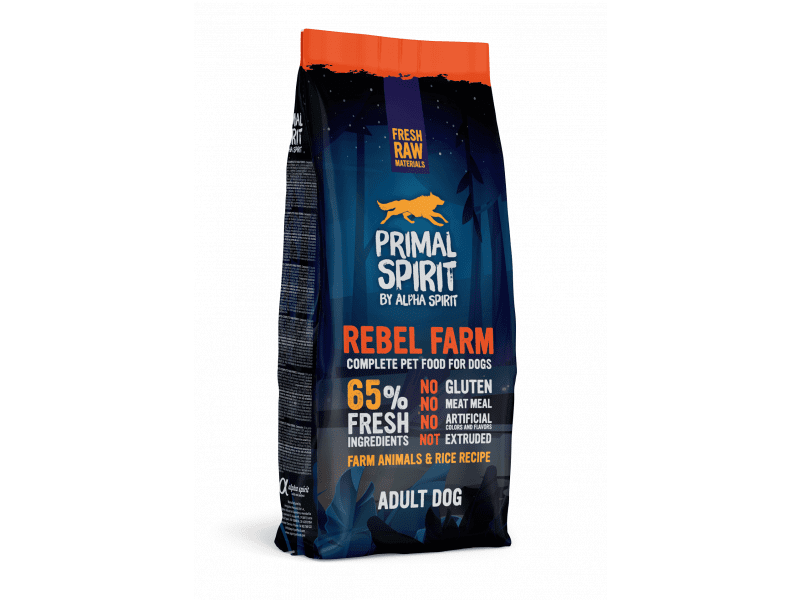 Primal Spirit Rebel Farm Animals & Rice сухий корм для собак ФЕРМЕРСЬКІ ...