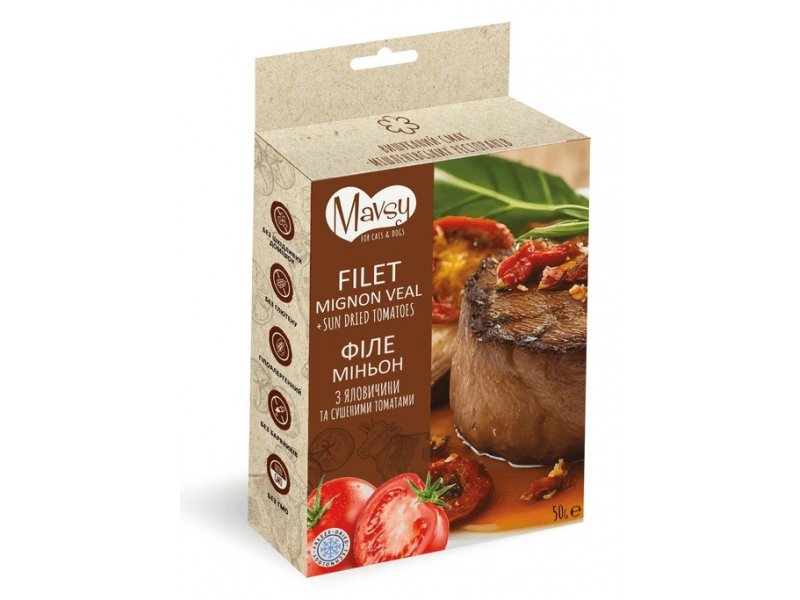 Mavsy Freeze Dried Filet Mignon Beef & Sundried Tomatoes лакомство для ...