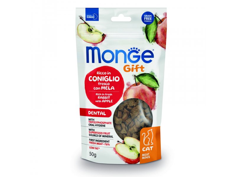 Monge Cat Gift Dental Adult Rabbit & Apple лакомство для гигиены