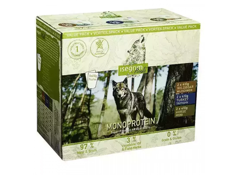 Isegrim (Изегрим) Pouch Roots Multipack Monoprotein Консервы для