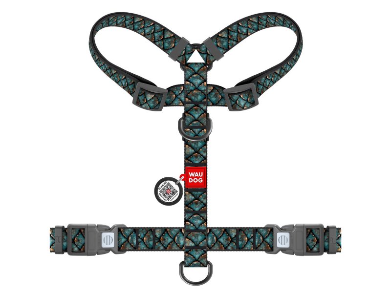 Collar WAUDOG Nylon шлея для собак анатомическая H-образная с QR