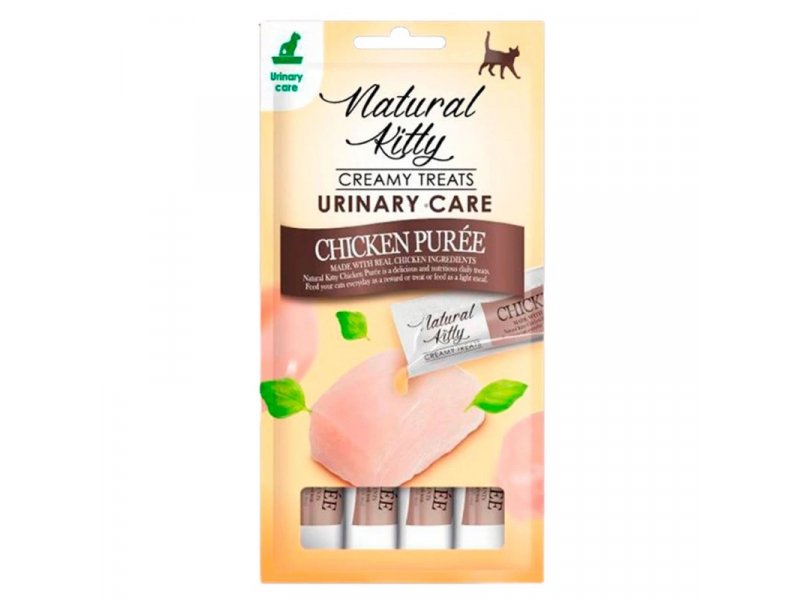 Natural Kitty Creamy Treat Urinary Care Chicken Puree кремові ласощі ...