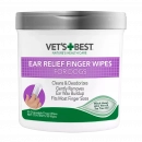 Фото - повсякденна косметика Vets Best (Ветс Бест) EAR RELIEF FINGER WIPES серветки для догляду за вухами для собак