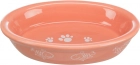 Фото - миски, поилки, фонтаны Trixie Cat Ceramic Bowl - Миска керамическая овальная (24495)