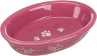 Фото - миски, поилки, фонтаны Trixie Cat Ceramic Bowl - Миска керамическая овальная (24495)