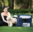 Фото - клетки, вольеры Senful Pet Soft Crate мягкая клетка для собак с флисовым ковриком и чехлом, серо-бежевая