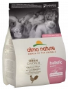 Фото - сухий корм Almo Nature Holistic EXTRA SMALL-SMALL PUPPY WITH FRESH CHICKEN сухий корм для цуценят міні та малих порід КУРКА