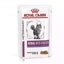 Фото - ветеринарные корма Royal Canin RENAL CHICKEN лечебные консервы для кошек c почечной недостаточностью