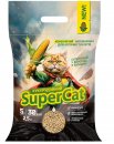 Фото - наполнители SUPER CAT Наполнитель Суперкет кукурузный КОМКУЮЩИЙСЯ