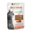 Фото - вологий корм (консерви) Almo Nature HFC NATURAL SALMON & PUMPKIN консерви для котів ЛОСОСЬ і ГАРБУЗ, пауч