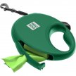 Фото 3 - рулетки WAUDOG R-leash поводок рулетка с контейнером для пакетов, светоотражающая лента, зеленый