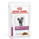 Фото - ветеринарные корма Royal Canin RENAL FISH лечебные консервы для кошек c почечной недостаточностью