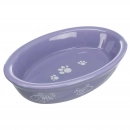 Фото - миски, поилки, фонтаны Trixie Cat Ceramic Bowl - Миска керамическая овальная (24495)