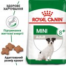 Фото - сухой корм Royal Canin MINI ADULT 8+ (СОБАКИ МЕЛКИХ ПОРОД ЭДАЛТ 8+) корм для собак от 8 лет