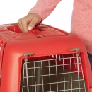 Фото - переноски, сумки, рюкзаки Pratiko (Пратико) Pet Carrier переноска для животных, ДВЕРЬ МЕТАЛЛ, красный