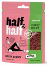 Фото - лакомства Half&Half Meaty Strips Kitten Turkey лакомство мясные кусочки для котят ИНДЕЙКА