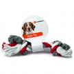 Фото - іграшки Flamingo COTTON BONE 2KNOTS іграшка для собак мотузкова кістка, 2 вузли