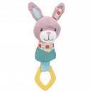 Фото - игрушки Trixie JUNIOR BUNNY игрушка для собак и щенков, КРОЛИК С КОЛЬЦОМ