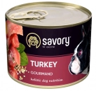 Фото - вологий корм (консерви) Savory (Сейворі) GOURMAND TURKEY вологий корм для дорослих собак (індичка)