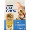 Фото - сухий корм Cat Chow (Кет Чау) 3 in 1 Корм для кішок з формулою потрійної дії з індичкою