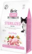 Фото - сухий корм Brit Care Cat Grain Free Sterilized Sensitive Rabbit сухий беззерновий корм для стерилізованих кішок з чутливим травленням КРОЛИК