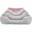 Фото 4 - лежаки, матраси, килимки та будиночки Trixie Kaline Mio лежак для собак і котів, сірий/рожевий