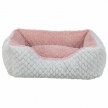 Фото 2 - лежаки, матраси, килимки та будиночки Trixie Kaline Mio лежак для собак і котів, сірий/рожевий
